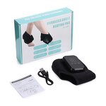 Wireless Ankle Massager - Electric Heated Vibration Belt Feet Pain Relief Plantar Fasciitis