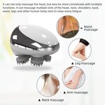Mini Head Massager - Wet Dry Multifunctional Wireless USB Adjustable Speed Timing