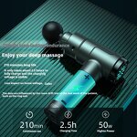 Long Handle Massage Gun - 2025 Professional Rechargeable Home Back Relax Set 500