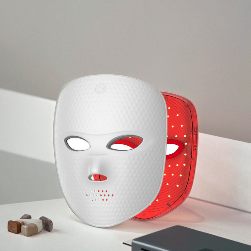 Rechargeable LED Facial Mask - Dropshipping Silicone ABS 7 Color Light Portable Cordless