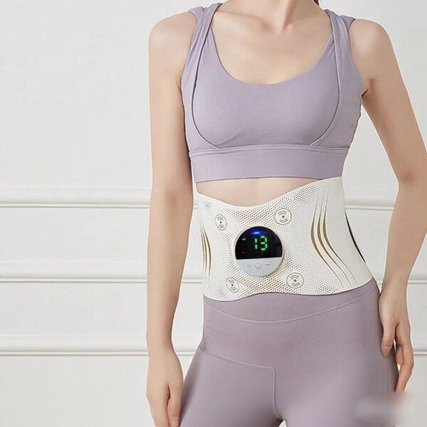 Smart Massage Belt - Portable Multi-Function Heat Therapy EMS Pulse Abdominal Waist
