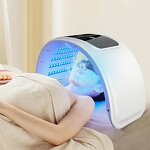 LED Facial Mask - New Foldable ABS Spray 7-Colour Phototherapy Hydration Skincare