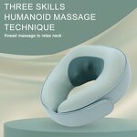6D Shiatsu Neck Pillow - Heated U-Shaped Deep Kneading Massage Product Relief Tool