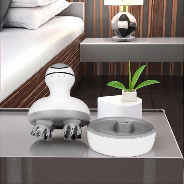 USB Head Massager - Portable Ergonomic Design Waterproof Home Travel Scalp Care