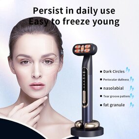 Facial Wand - 2025 Trend High Frequency EMS Red Light Anti Aging Face Eye Massager