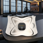 Professional EMS Abs Belt - Electronic Abdominal Waist Massager Heat Pain Relief Stimulator