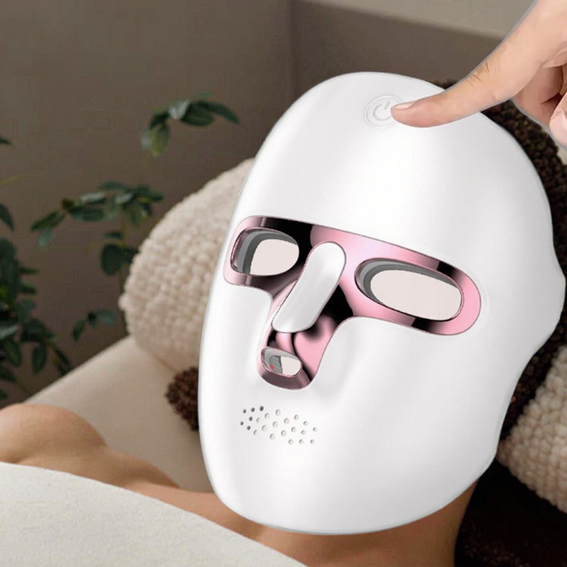 7 Color LED Facial Mask - 2026 Rechargeable Acne Anti Aging Skin Scrub Care Device