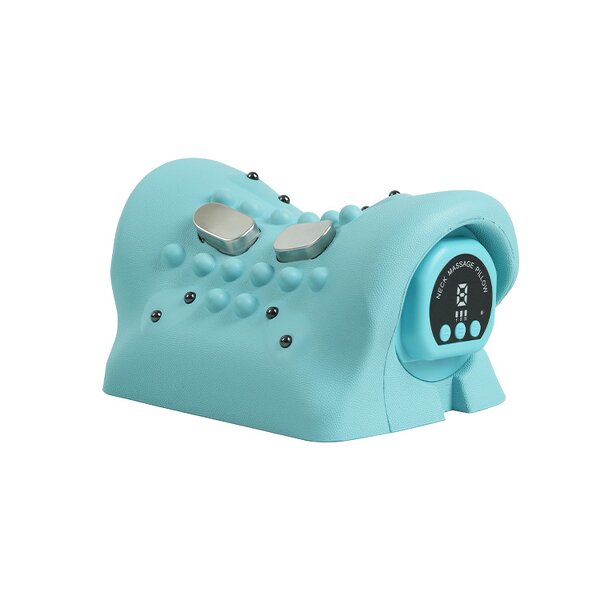 Neck Shoulder Massager - Portable Rechargeable Relaxer Pillow New Remote Control Feature