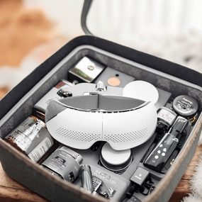 Bluetooth Foldable Eye Massager - Built-in Music 180 Degree Travel Office Accessory