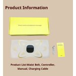 Waist Massager Belt - 7 Mode 16 Intensity Red Light Heating Slimming Back Pain Relief