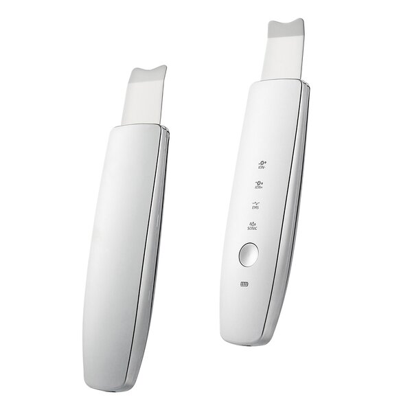 6 in 1 EMS Scrubber - ION LED Photon Skin Lifting Face Spatula Blackhead Remover