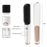 2 in 1 Hot Comb - Wholesale Portable Wireless USB Rechargeable Travel Straightener