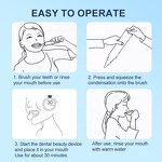 U Shape Whitening Device - Upgraded Red Blue Light Wireless Mini Portable Vibration