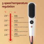 Portable Mini Hot Comb - Customized Fast Heating Electric Hair Straightening Brush