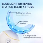 U Shape Whitening Device - Upgraded Red Blue Light Wireless Mini Portable Vibration