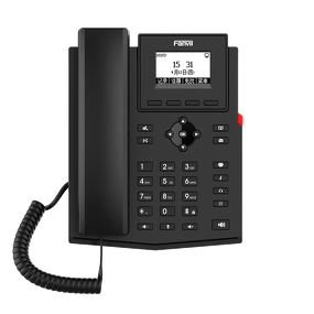 Fanvil X301P SIP Phone - 2.3 Inch Network Voip 2 SIP Lines EHS Headset Corded