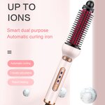 Auto Straightener Curler - Best Electric Brush Auto Shut Off Button Control Tool