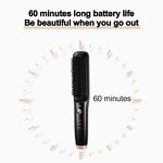 2 in 1 Hot Comb - Wholesale Portable Wireless USB Rechargeable Travel Straightener