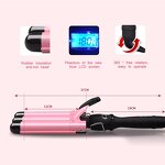 Triple Barrel Curler - Negative Ion Wave Volumizing Big Wave Curling Iron Hair Tool