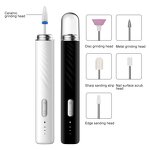 Mini Nail Polisher - Portable Cordless USB Rechargeable Stainless Steel Multifunction