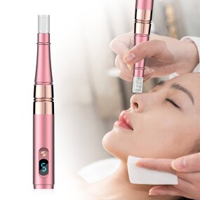 6-Speed Nano Microneedle - 0-3mm Micro Plastic Facial Beauty Personal Care Pen