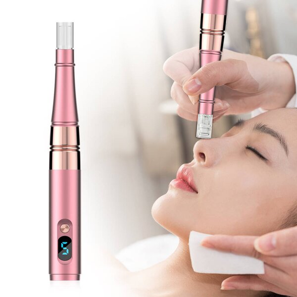 6-Speed Nano Microneedle - 0-3mm Micro Plastic Facial Beauty Personal Care Pen