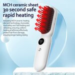 Wireless Hair Straightener - Portable Beard Car Battery Electric Iron Brush Tool