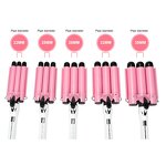 Triple Barrel Curler - Professional Ceramic LCD Temperature PTC Heaters Ladies Tool
