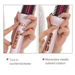 Auto Straightener Curler - Best Electric Brush Auto Shut Off Button Control Tool