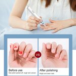 Mini Nail Polisher - Portable Cordless USB Rechargeable Stainless Steel Multifunction