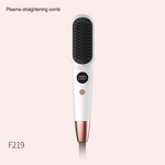 Mini Plasma Hot Comb - Portable Professional Electric Hair Straightening Comb US Plug
