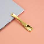 Gold Cream Scoop - Personalized Label 7.2cm Metal Cosmetic Spatula Facial Skincare Spoon