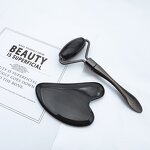 2-in-1 Jade Roller Set - 2024 Hot Anti-Wrinkle Quartz Stone Gift Box Facial Beauty Tool
