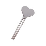 Key Tube Squeezer - Key Shape Silver Metal Toothpaste Roller Tube Press Dispenser