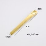 Zinc Alloy Cream Applicator - 9cm Laser Printed Personal Label Face Spoon Skin Care Spatula