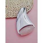 Jade Roller Gua Sha Set - Custom Logo 2-in-1 Natural Jade and Metal Facial Skin Care Tool