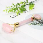 Rose Quartz Roller Kit - 2-in-1 Anti-Aging Gua Sha Face Roller With Box Facial Massage
