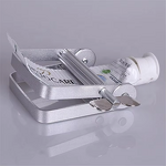 Automatic Toothpaste Dispenser - Customized 8.5 cm Silver Metal Lotion Storage Bathroom Set