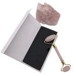 Quartz Jade Roller Set - Custom Logo Green Gemstone Needleless Pink Gua Sha Face Lifting