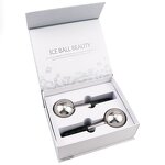 Stainless Steel Cryo Sticks - Personal Label Two-pack 13.5cm Gold Silver Ice Globes Facial