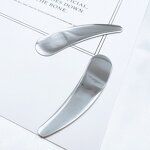 Stainless Steel Spatula - 6.6cm Laser Printed Personal Label 304 Cream Applicator Skin Care