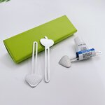 Self Closing Squeezer - Custom Logo Silver Mini Metal Toothpaste Tube Key Shape Tool