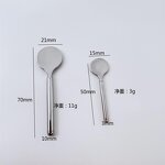 Metal Cosmetic Spoon - Hot Selling Custom Logo Makeup Spatula for Facial Application