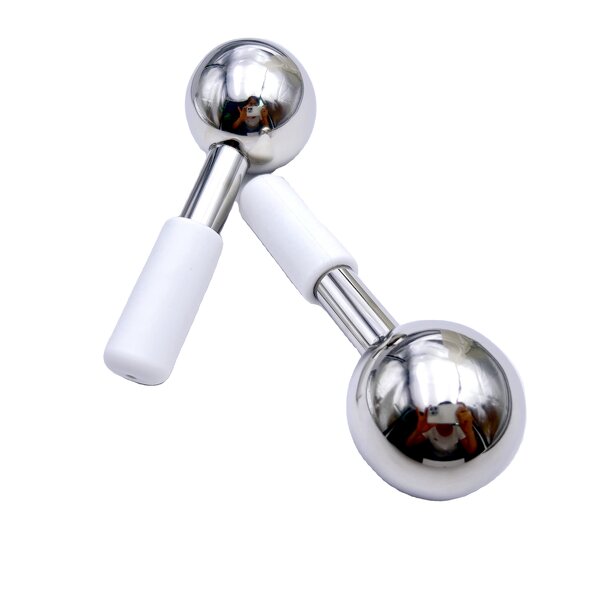 Handheld Cooling Roller - Stainless Steel Ice Globes Firming Wrinkle Remover Eyes Body