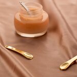 Mini Gold Scoop - Custom Logo Private Label 6cm Metal Face Cream Applicator Makeup Spoon