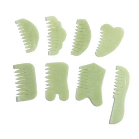 Xiuyan Jade Comb - Wholesale Natural Gua Sha Scalp Massage Meridian Facial Scraping Tool