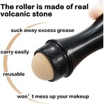 Volcano Stone Oil Absorber - Skincare Tool ABS Handheld Washable Nose Facial Roller