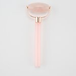Rose Quartz Face Roller - Wholesale Small Natural Guasha Metal Holder Green Obsidian Tool