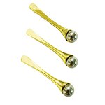 Eye Cream Massage Stick - OEM Custom 6.4cm Zinc Alloy Rotate Ball Removable Cosmetic Spatula