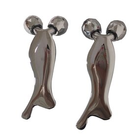 2-in-1 Gua Sha Roller - Double-end Metal Board Massage Beauty Cosmetics Skincare Tool